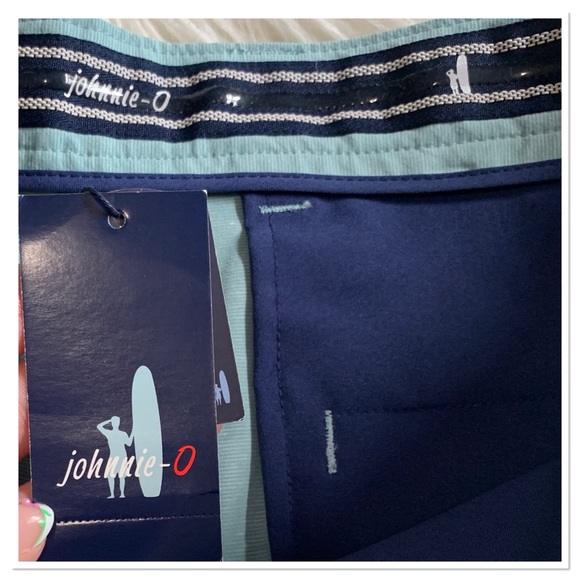 NWT Johnnie-O Wyatt Chino Golf Shorts Blue 35 - Picture 7 of 10